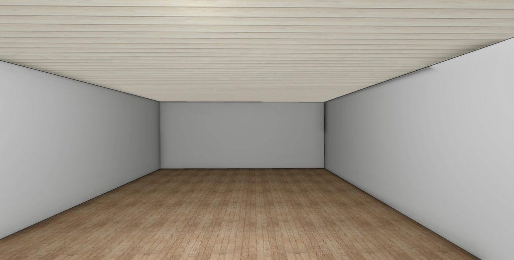 Empty room with wooden floor